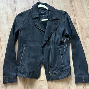 [NEW W/ TAGS] Liverpool Los Angeles Black Coated Moto Jacket